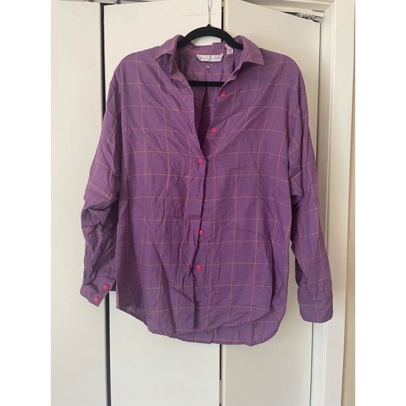 Vintage Purple Checkered Button-Up - Picture 1 of 2